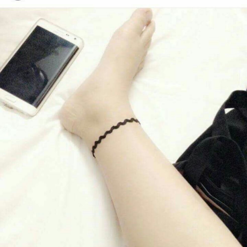 Vòng chân hình ren gợn sóng (ảnh thật)