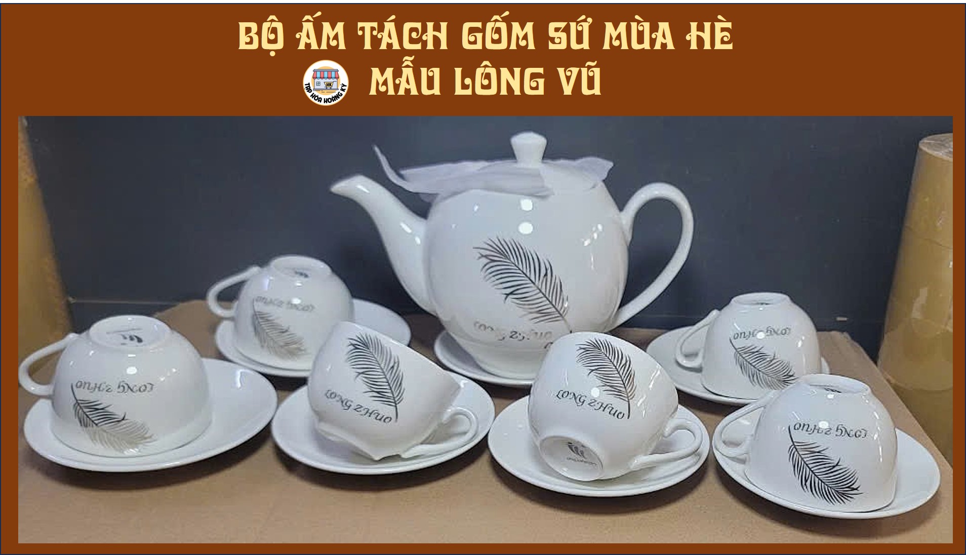 BỘ ẤM CHÉN PHA TRÀ MÙA HÈ - GỐM SỨ CAO CẤP