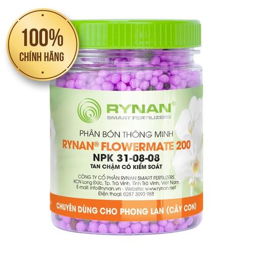 Phân tan chậm thông minh Rynan Flowermate 200 NPK 31-08-08 150gr