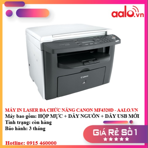 Máy in laser đa chức năng canon mf4320d - aalo.vn