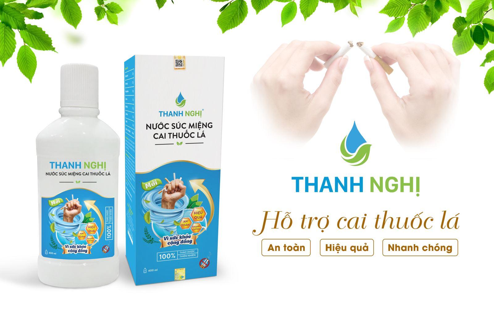 Nước súc miệng cai thuốc lá Thanh Nghị 400ml