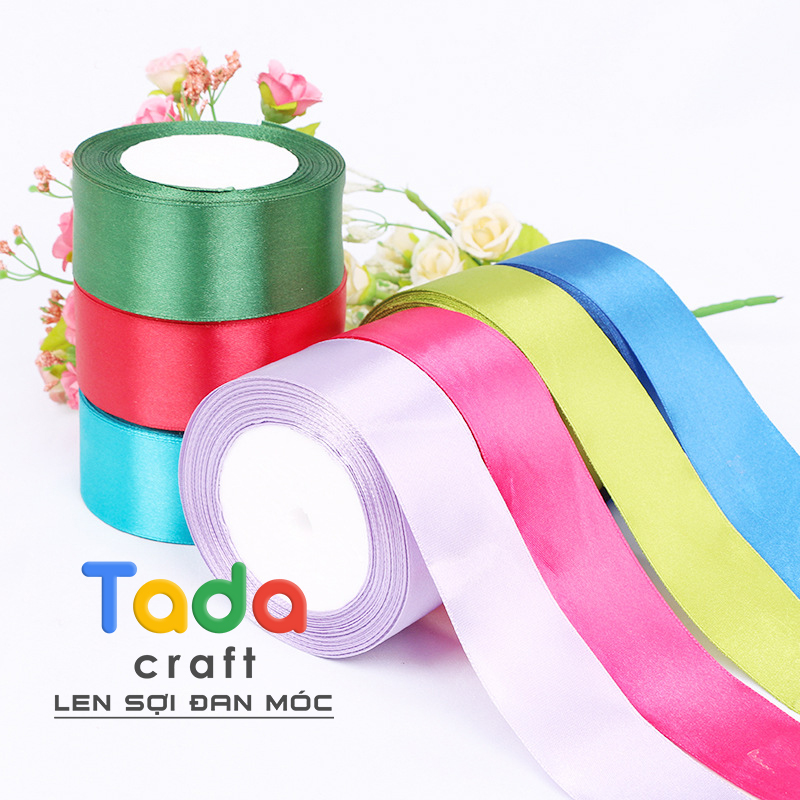Cuộn Ruy Băng Lụa Trơn Bề Rộng 4cm