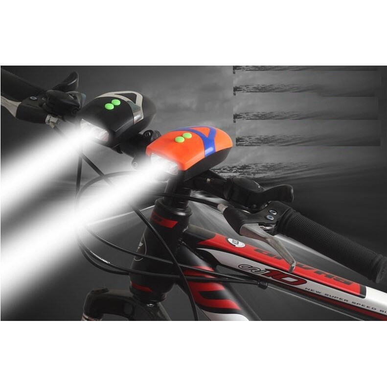 Đèn led chiếu sáng cho xe đạp kiêm còi