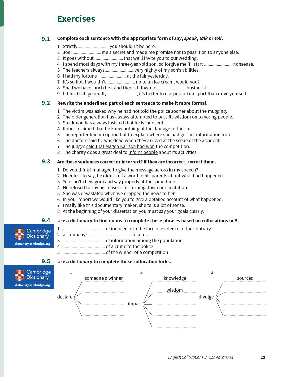 English Collocations in Use Advanced (Sách màu - Đen trắng)