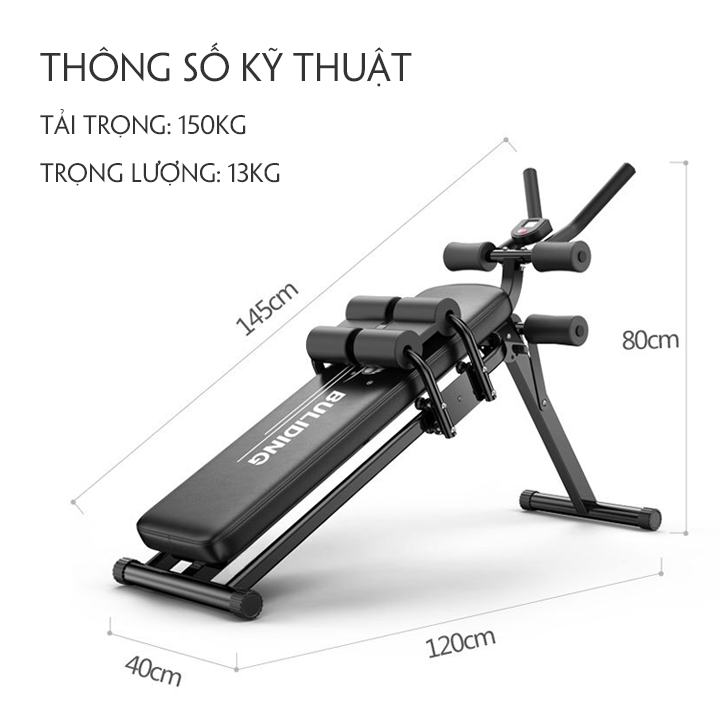 Máy tập cơ bụng đa năng, Máy tập cơ bụng chính hãng, Máy Tập Cơ Bụng Hiệu Quả Tại Nhà