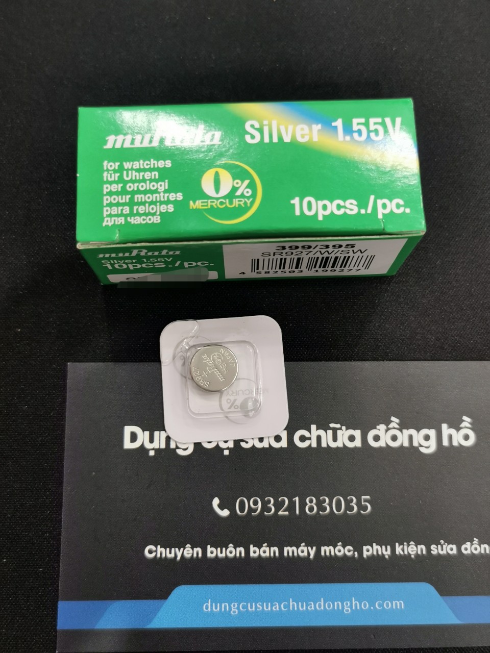 Pin đồng hồ Murata 395 399 SR927SW
