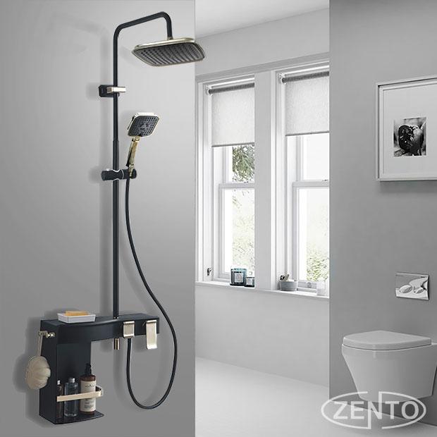 Bộ sen cây nóng lạnh Luxury Shower ZT8024-Black