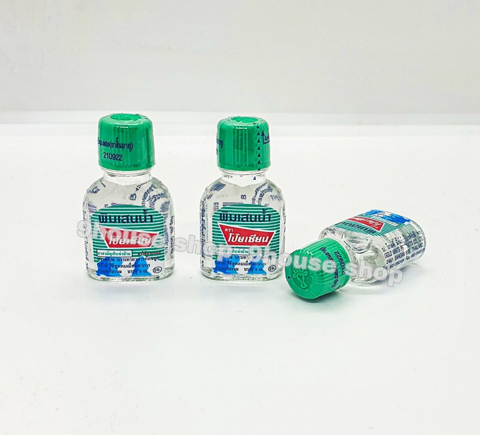 (size Nhỏ 3ML) 01 Chai Dầu Gió Thảo Dược PIM-SAEN BALM OIL POY-SIAN 3ML Thái Lan