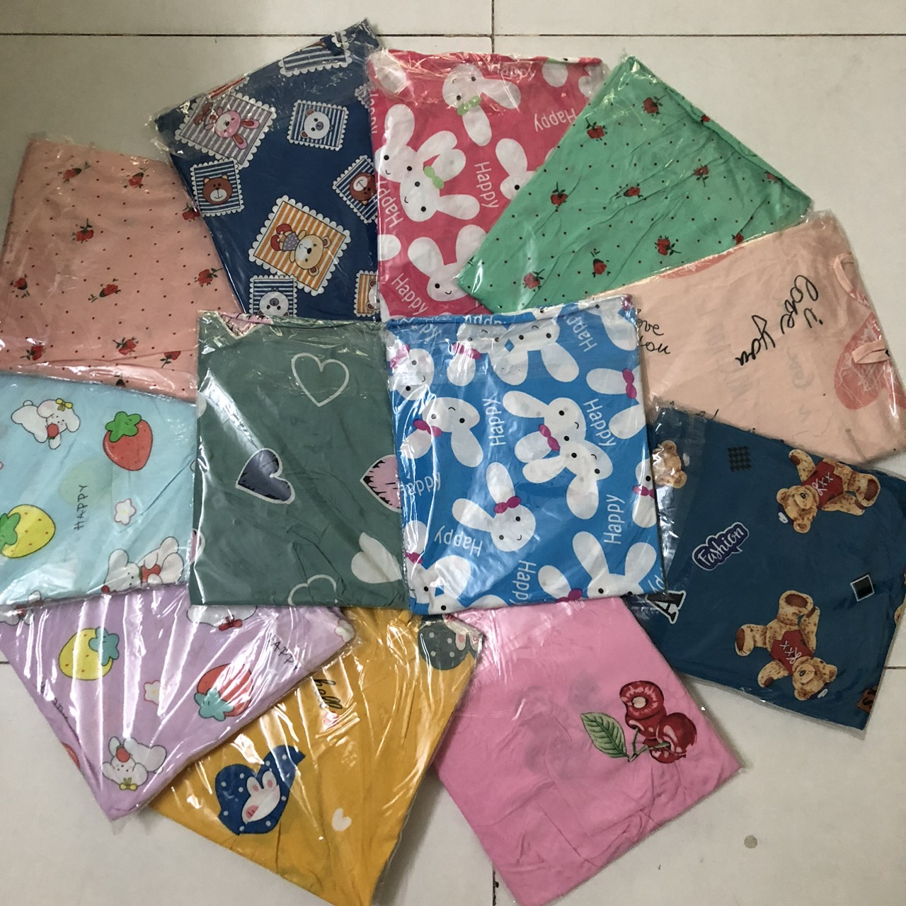 đồ bộ đùi lanh nhung 3D (4 size)40-80 kí