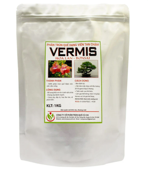 Phân trùn quế viên vermis 1kg