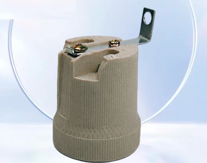 Đui đèn sứ miệng vặn E27 chịu nhiệt, chống cháy