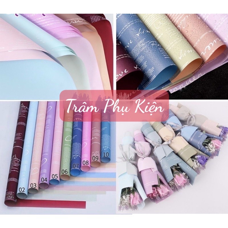 Giấy 2 mặt chữ gói hoa (Tập20tờ) hot