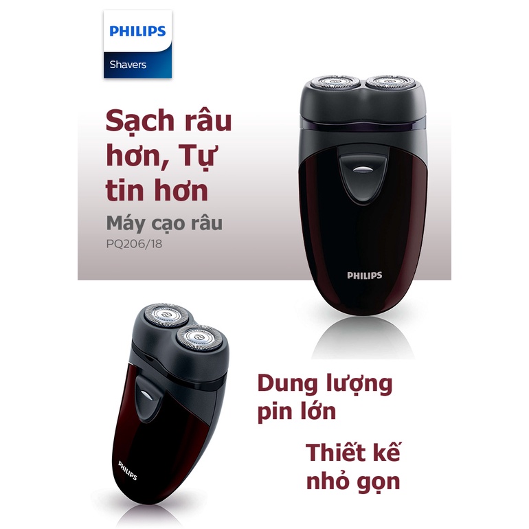 Máy Cạo Râu Du Lịch Philips PQ_206 | Bảo Hàng 24 tháng