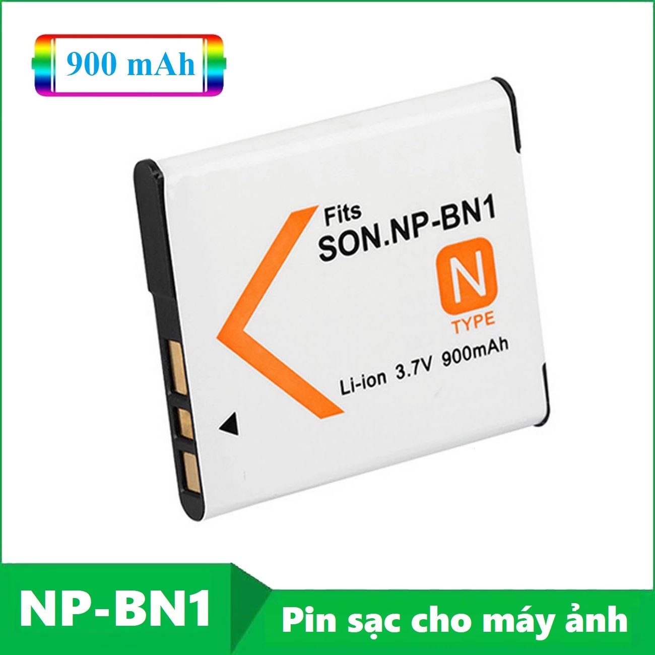 Pin máy ảnh Sony NP-BN1 dung lượng thực 900mAh - Pin sạc cho Sony NP BN1 - Battery Pack for Sony NP BN1 900mAh