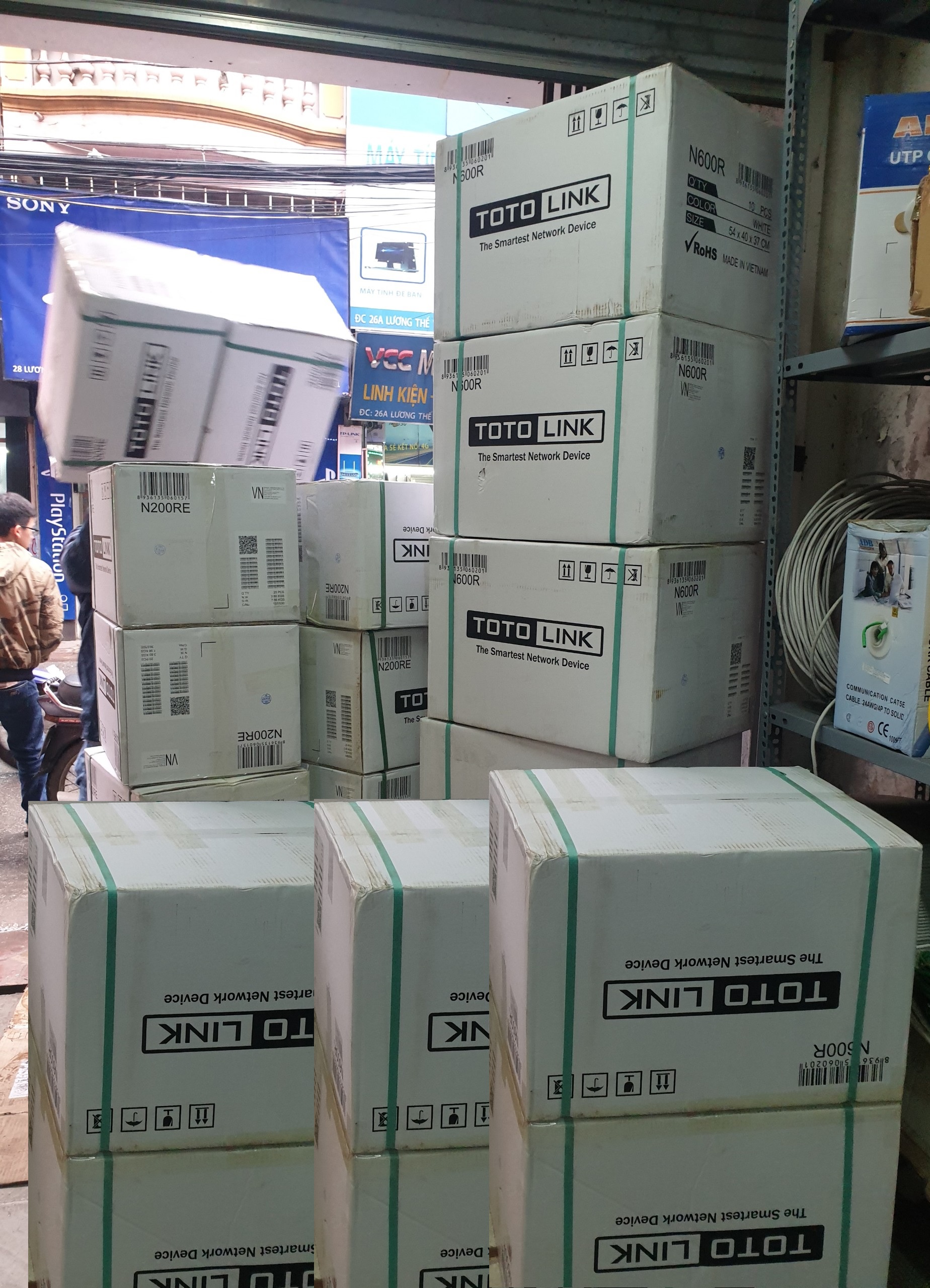 Bộ phát sóng Wifi Totolink N200RE300Mbps 2 Ăng Ten