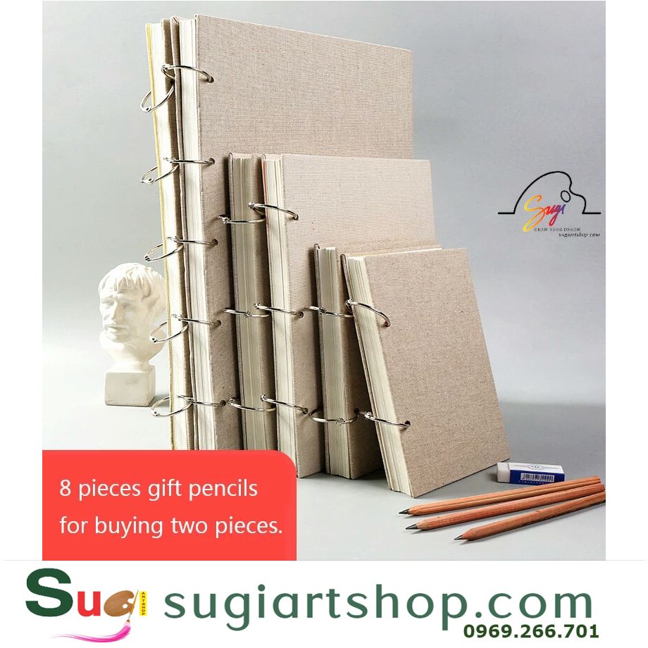 [SUGI ART SHOP] Sketchbook/SỔ VẼ CHÌ, Sổ vẽ phác thảo Khuyên