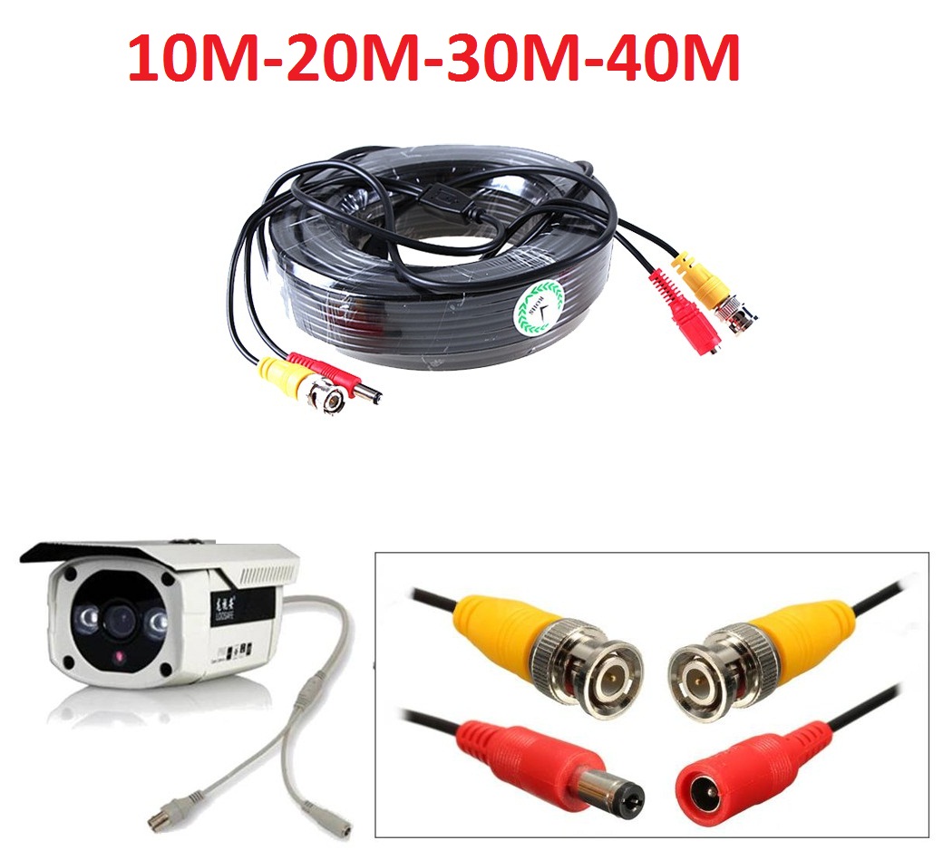Cáp camera đúc sẵn đầu dây- tiện lợi từ 15m đến 40m