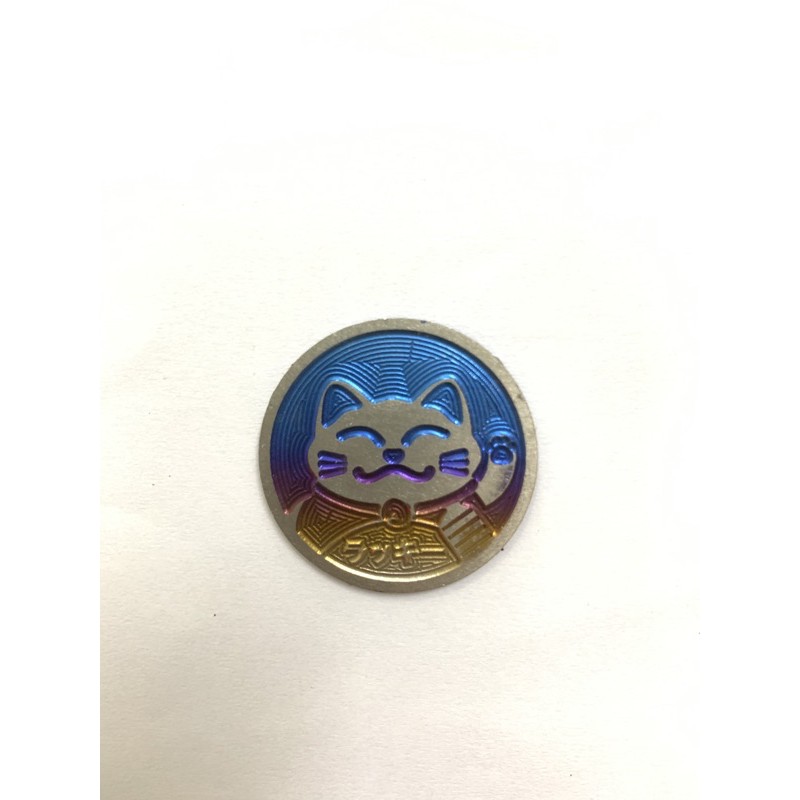 Logo Mèo Thần Tài Titan , tem titan mèo tròn thần tài gồm keo dán