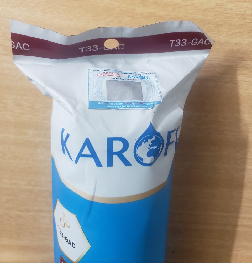 (HCM) Lõi Lọc Nước KAROFI Số 5-GAC-T33