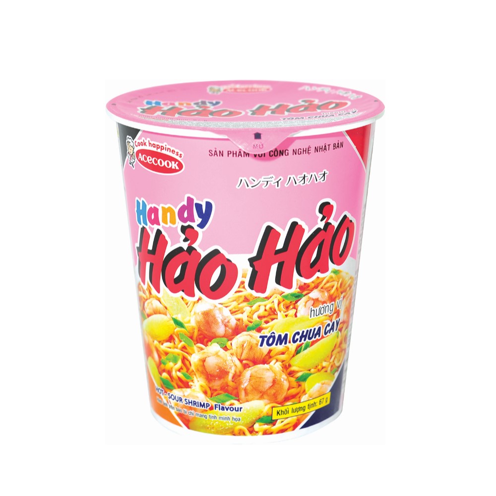 Combo 10 Ly Mì Ăn Liền Hảo Hảo Tôm Chua Cay 67g