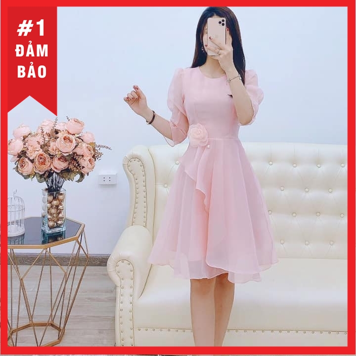 [HCM]ĐẦM VOAN LỤA TIỂU THƯ CAO CẤP ĐỦ SIZE 30 ĐẾN 72KG- V5