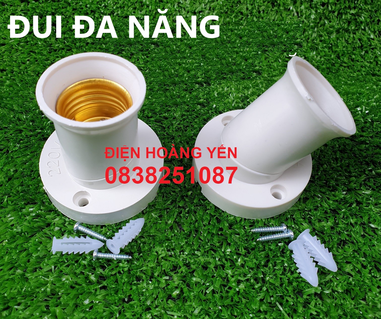 Đuôi Đèn Gắn Tường Xoay Đa Năng