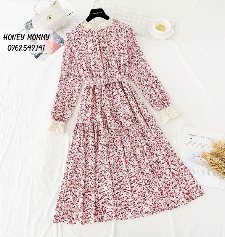 Váy bầu đầm bầu chất von thái, mát, mềm, mịn💕from to 70kg vẫn mặc đc💕free size 💕cam kết y hình