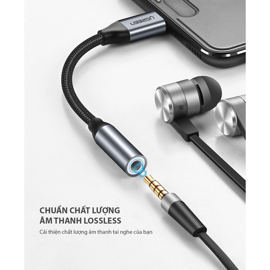 Cáp chuyển đổi USB type C sang 3.5mm Ugreen 30632