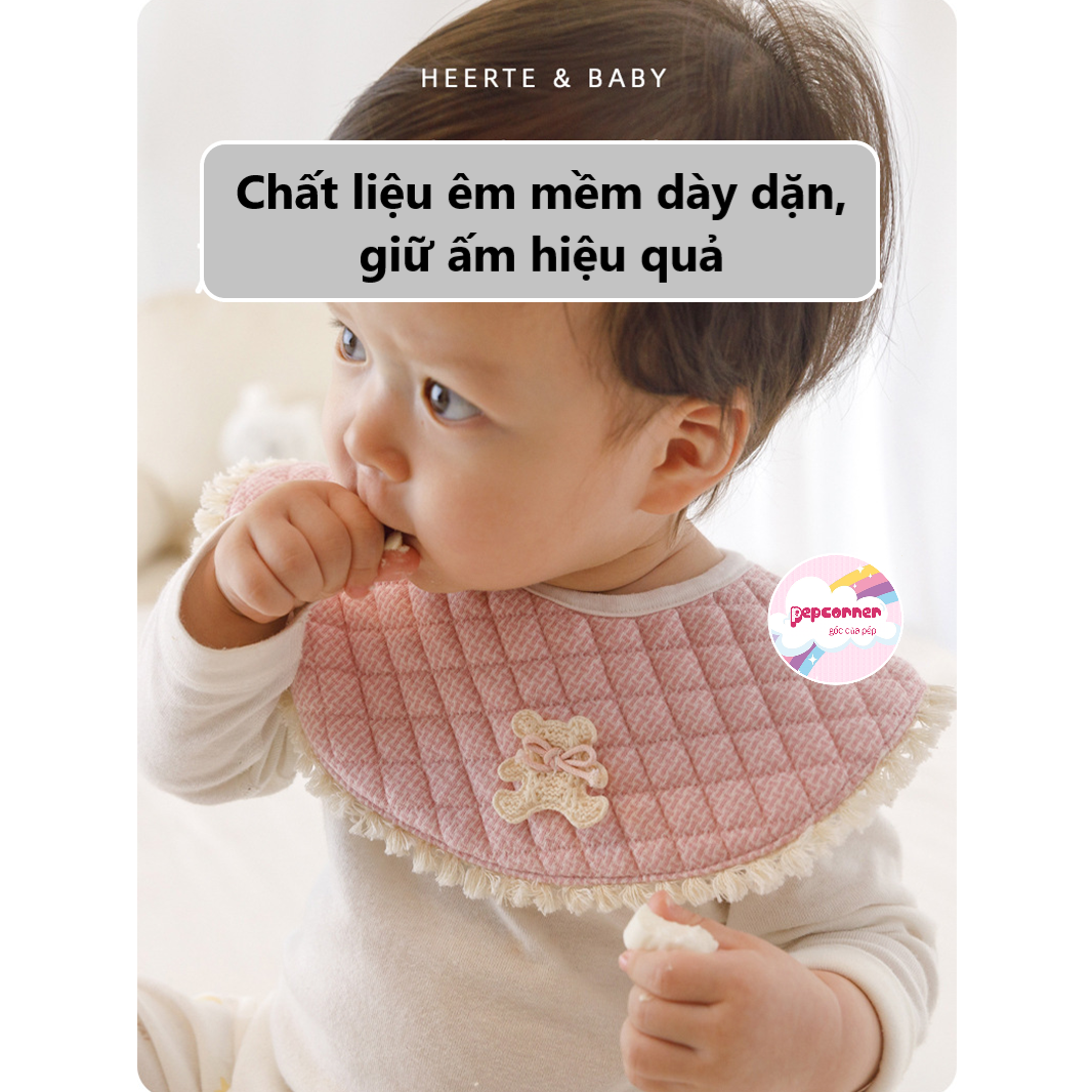 (SIÊU XINH) yếm tròn xoay 360 độ - yếm dãi cho bé