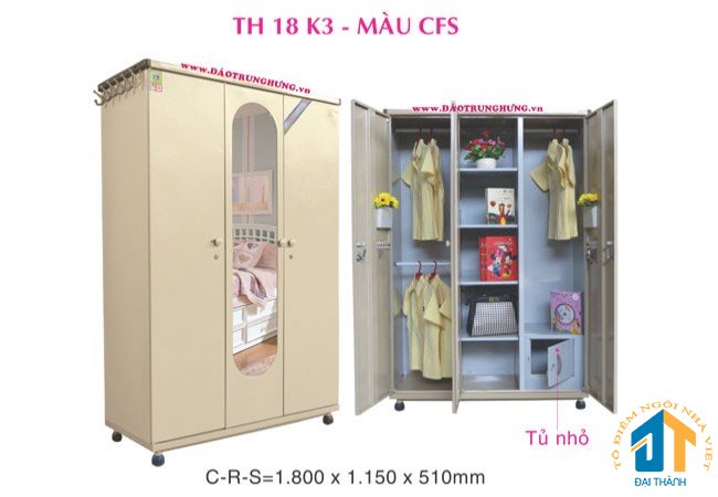 Tủ sắt quần áp lắp ráp Trung Hưng  – TSLR27