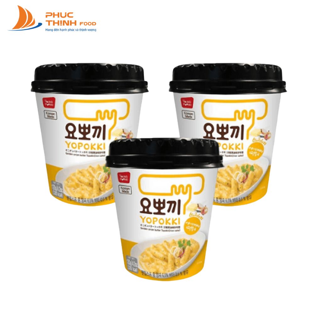 Bánh gạo Yopokki vị xốt bơ hành