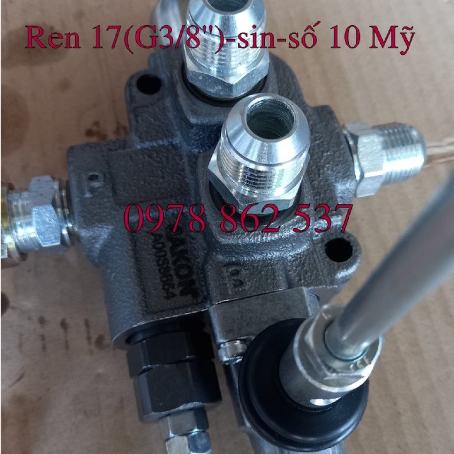 Rắc co thuỷ lực Ren 17 G3/8''-số 10 Mỹ