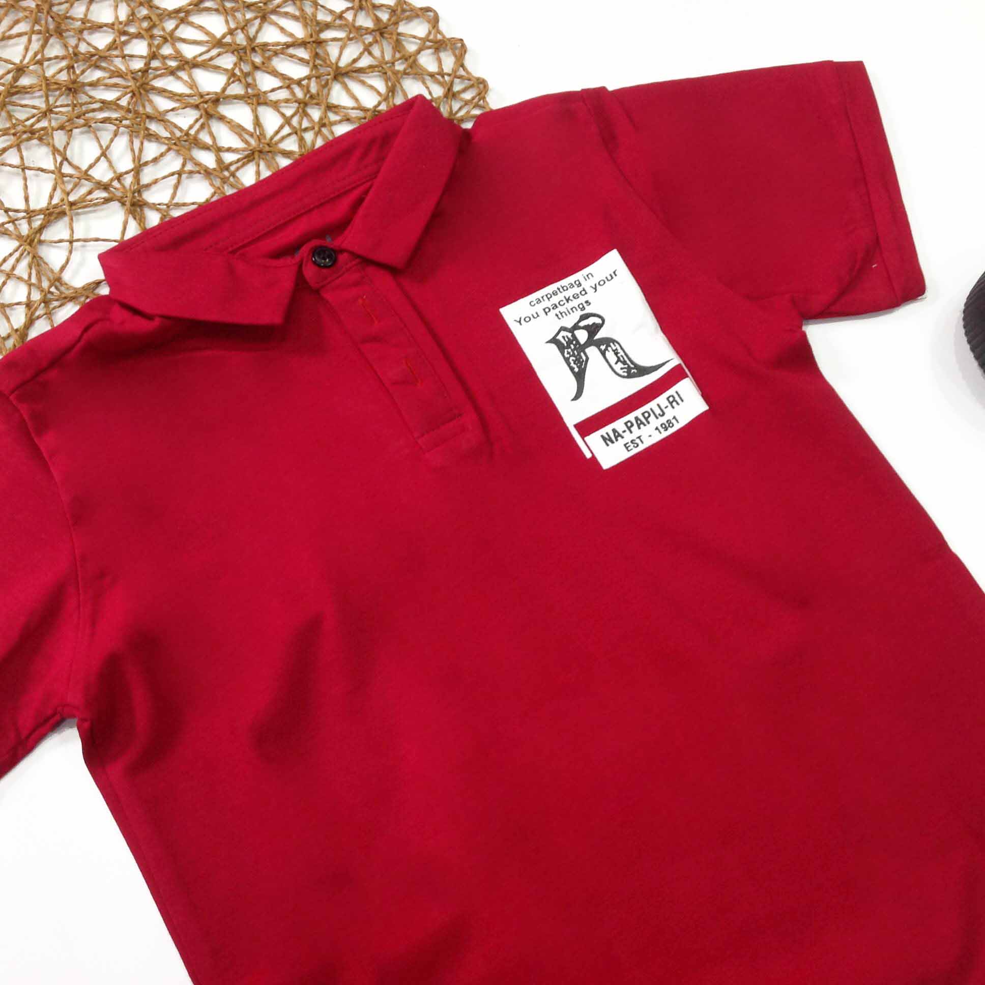ÁO THUN CỔ TRỤ BÉ TRAI