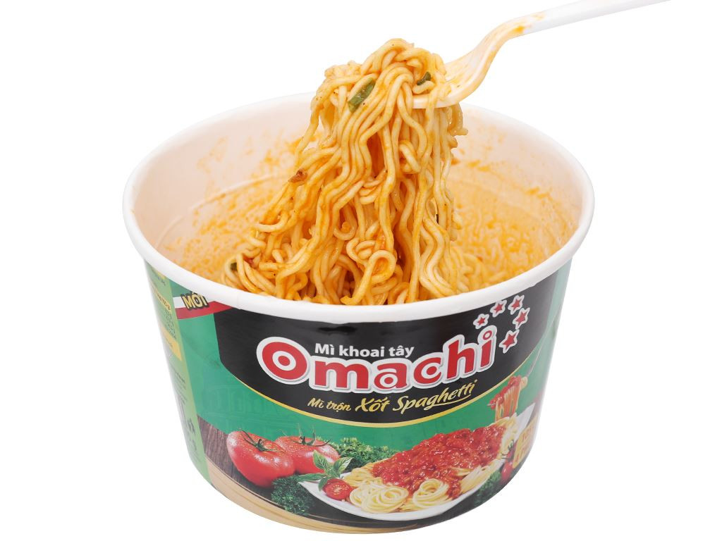 Combo 6 tô Mì trộn Omachi xốt Spaghetti 105g