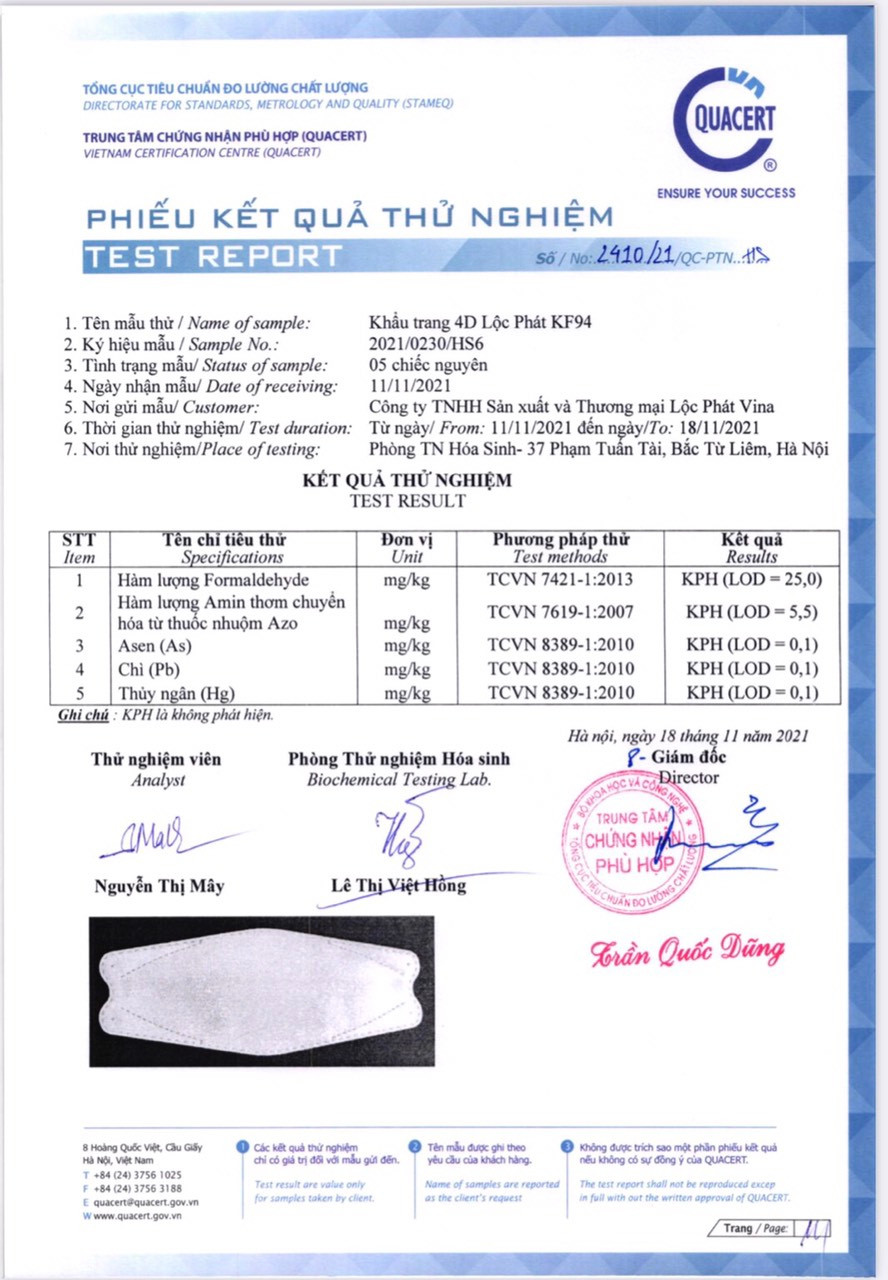 Khẩu trang 4D KF94 LP