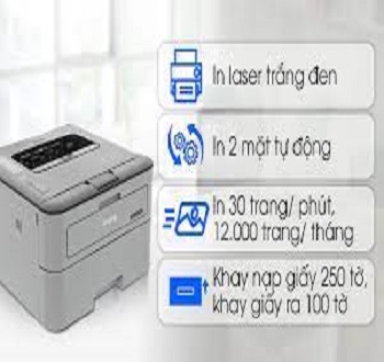 Brother HL-L2321D in 2 mặt