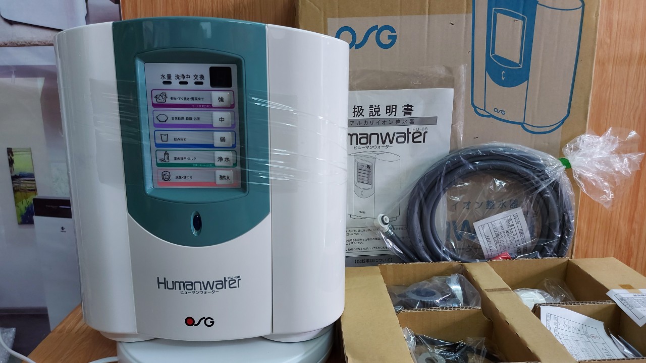 Máy lọc nước ion kiềm humanwater hu88 - mới 100%