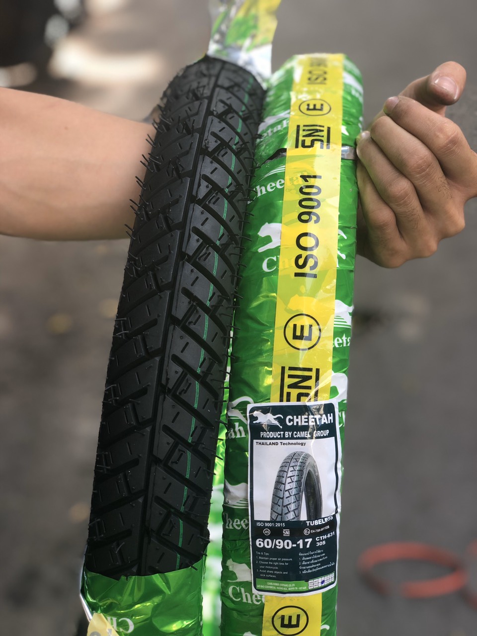 CẶP VỎ CHEETAH GAI CITY GRIP PRO 60/90-17 VÀ 70/90-17 KHÔNG RUỘT