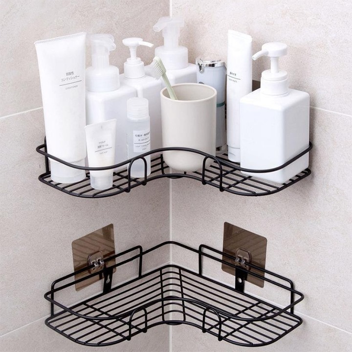 Kệ góc sắt dán tường đa năng