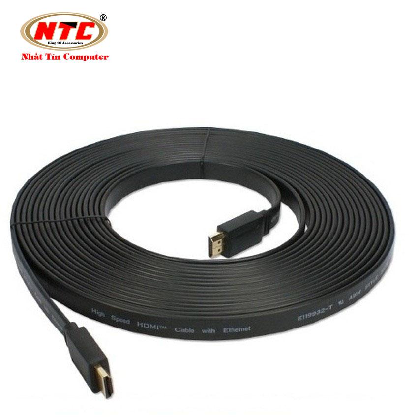 Cáp HDMI loại dẹp dài 10m VS - Full HD 1080p - Nhất Tín Computer