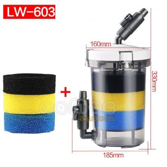 Lọc phụ sunsun lw-603 | lọc phụ không bơm - lw-603 | trong suốt