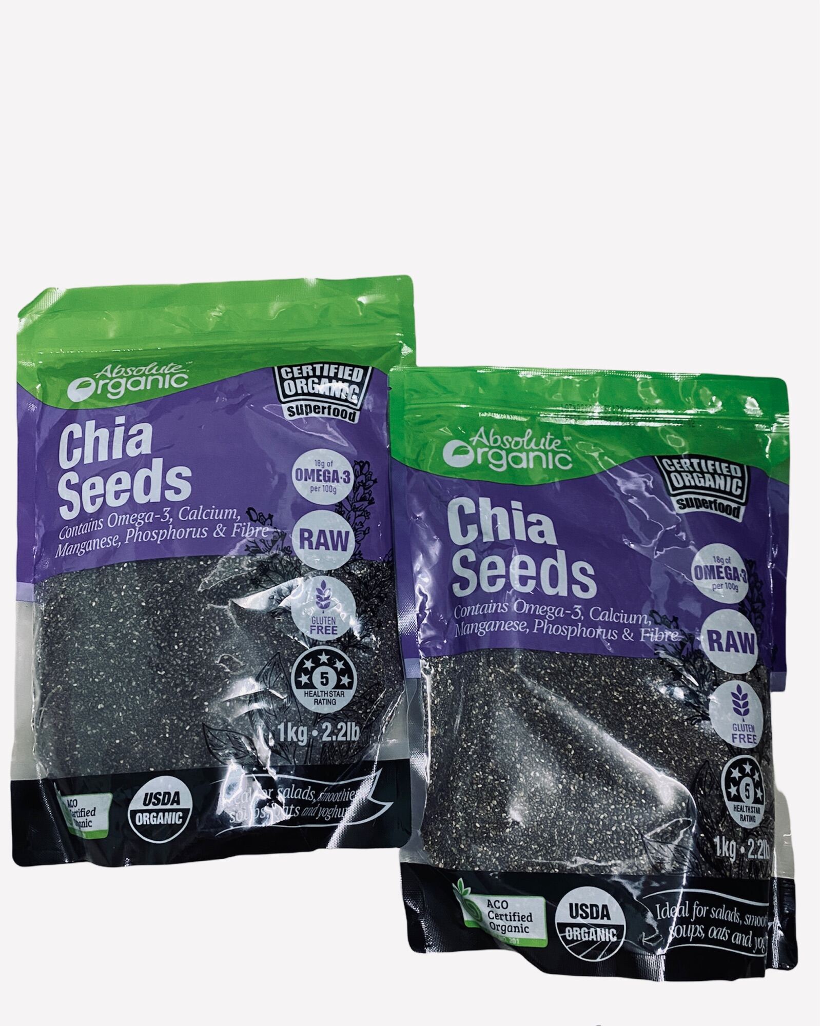 Hạt chia Úc Absolute Organic mới nhất 1kg