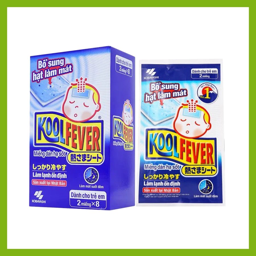 Miếng dán hạ sốt Koolfever KOBAYASHI - 1 gói 2 miếng