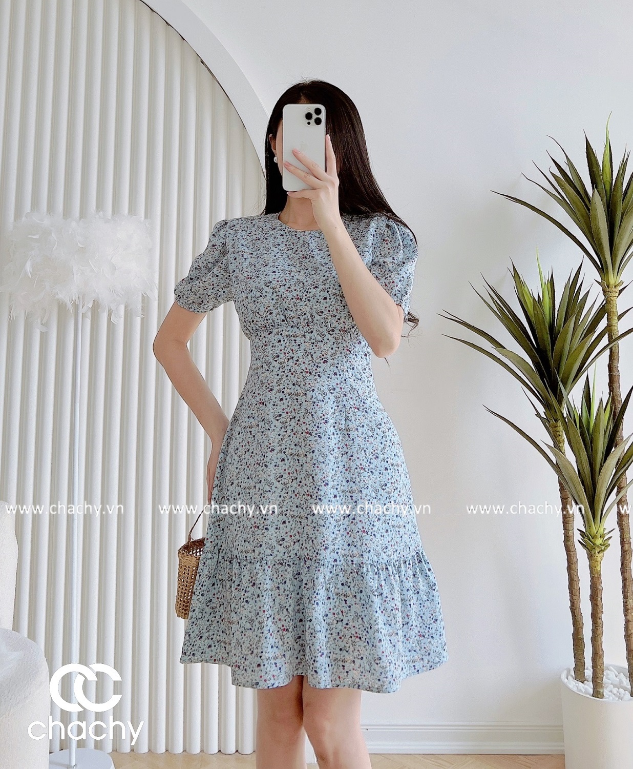 Đầm cổ tròn đuôi cá CHACHY CC76