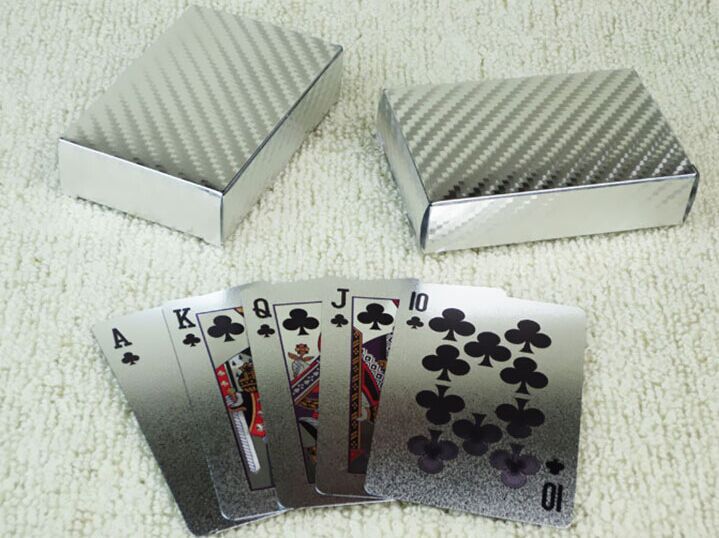 Bộ Bài Tây Mạ Bạc Silver Poker