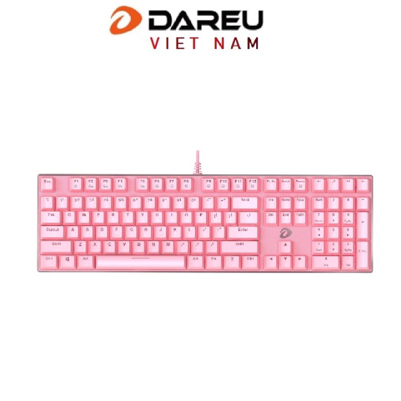 Bàn phím cơ Gaming DAREU EK810 Hồng Pink (MULTI-LED, Blue/ Brown/ Red D switch)