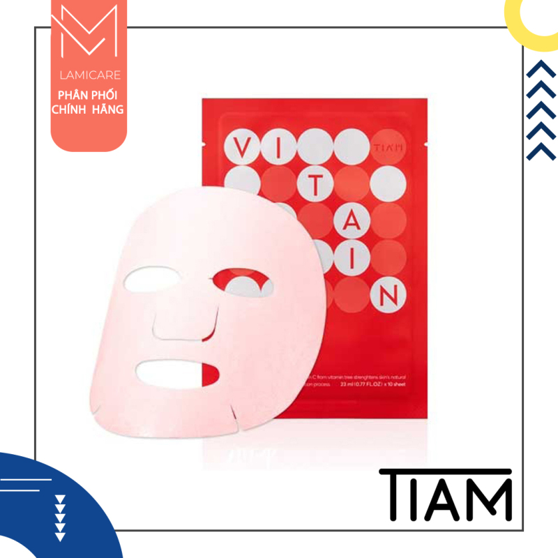 Mặt Nạ Dưỡng Trắng Da, Nuôi Dưỡng Làn Da Căng Bóng Vitamin C Tiam My Signature Vita Red Mask 23ml - Lamicare