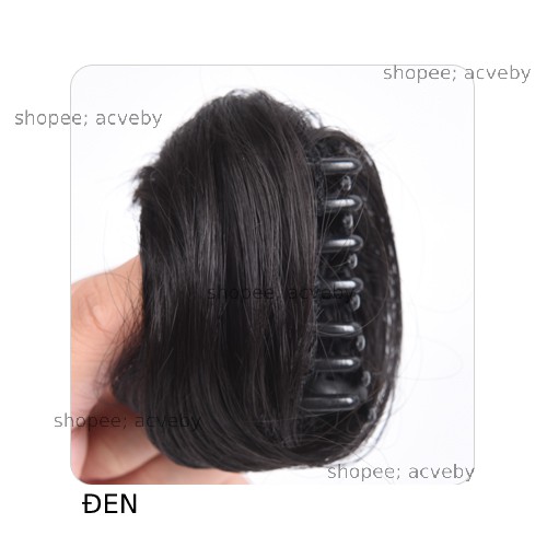 Tóc búi giả kẹp ngoạm mini xinh xắn