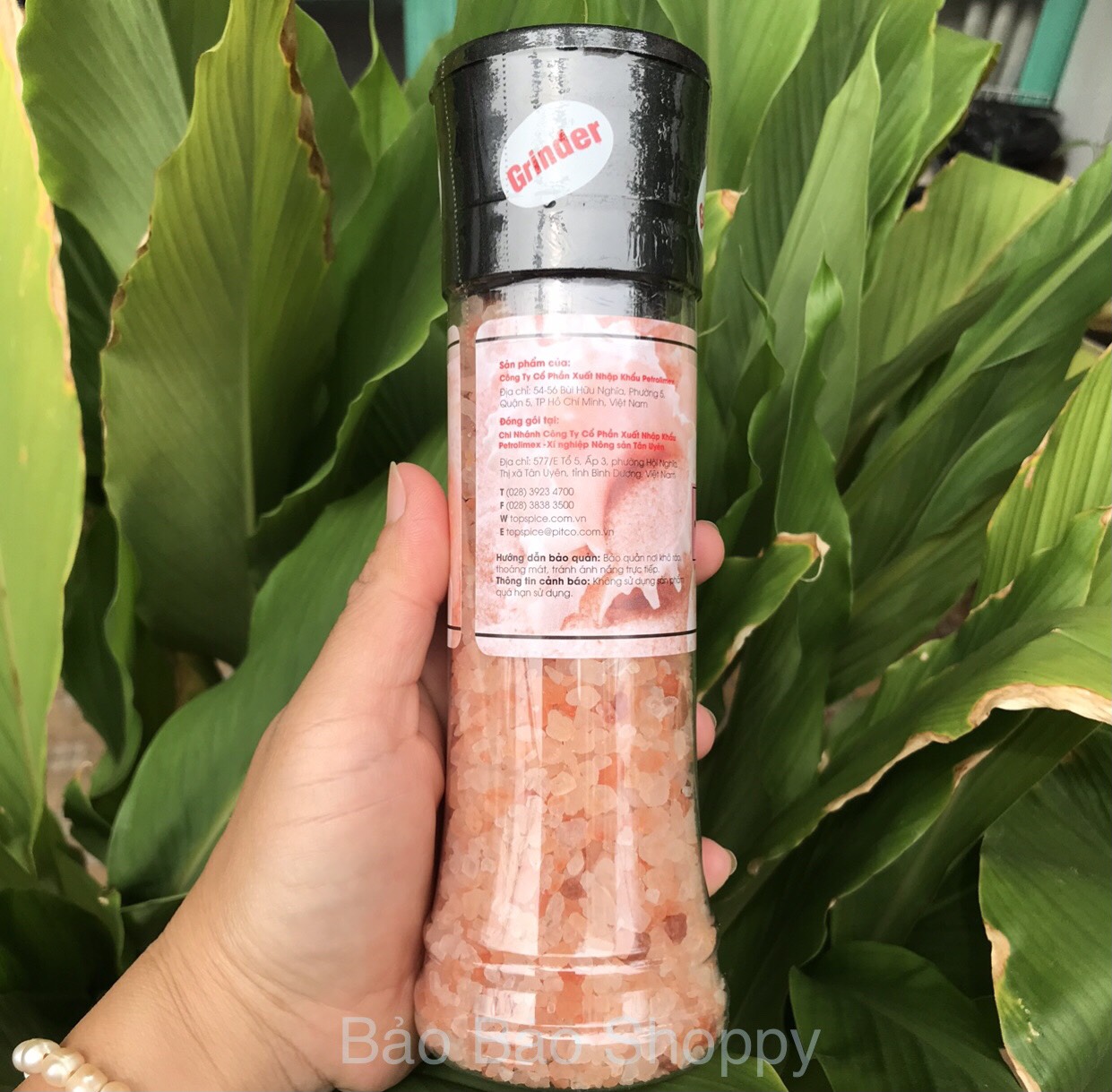 Muối hồng Himalaya TOPSPICE( SP CTy Petrolimex) 380g( nắp có cối xay)