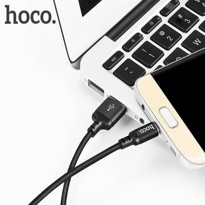 [HCM]Cáp Sạc Dây Dù Hoco X14 Dài 2M - Cổng MicroUSB cho Android